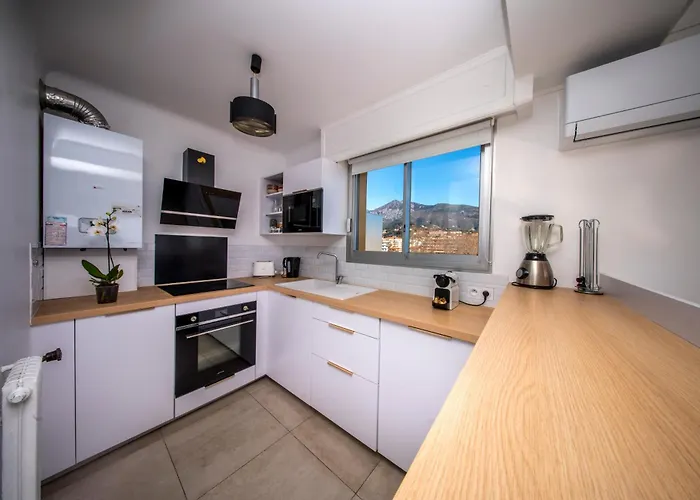 Le Dauphin - Vue Exceptionnelle - Clim - Wifi Apartamento Menton